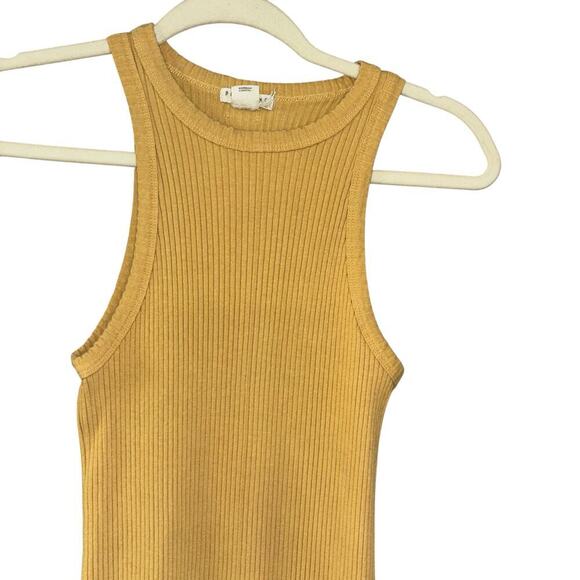 Billabong Tomboy Tank Midi Dress Yellow Women’s Sz L Coastal Casual Preppy Surf - Picture 5 of 10